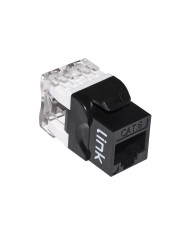 PRESA MODULARE RJ45 KEYSTONE CAT6 UTP NERO