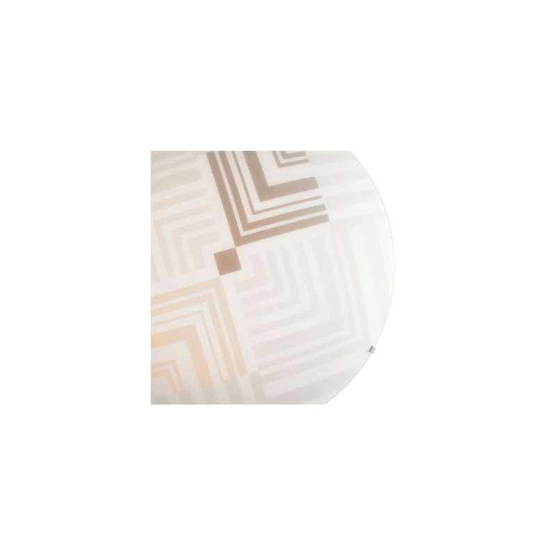 PLAFONIERA SEVENTY BIANCA 2XE27 30X30X10CM