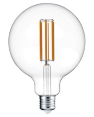 LAMPADA LED GLOBO FILAMENTO G125 E27 8W 2700K LUCE CALDA