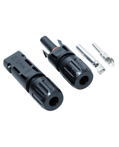 KIT CONNETTORI (SPINA + PRESA) MC4 A CRIMPARE IP67