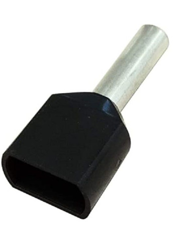 PUNTALINO DOPPO SEZ. 1,5MM NERO 500PZ.