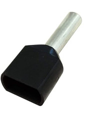 PUNTALINO DOPPO SEZ. 1,5MM NERO 500PZ.