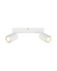 BARRA CON 2 FARETTI SPOT GU10 BIANCO 15,5 X 5,5 X 25,5 CM