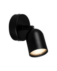 FARETTO DA PARETE CON GU10 ORIENTABILE NERO