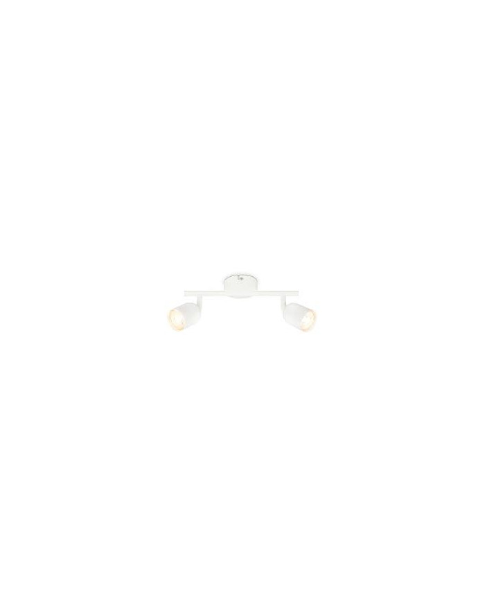 BARRA CON 2 FARETTI SPOT GU10 BIANCO