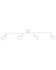 BARRA CON 4 FARETTI SPOT GU10 BIANCO 70,5 X 8 X 11 CM