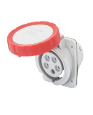 PRESA FISSA DA INCASSO A 10° 32A IP66/IP67 3P+N+T 380-415V 50/60HZ - ROSSO - 6H - CABLAGGIO A VITE