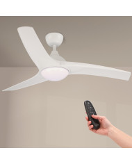 VENTILATORE DA SOFFITTO IVARA LED BIANCO 34W CON TELECOMANDO