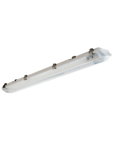 PLAFONIERA PER NEON A LED SLIM 2X60CM IP65