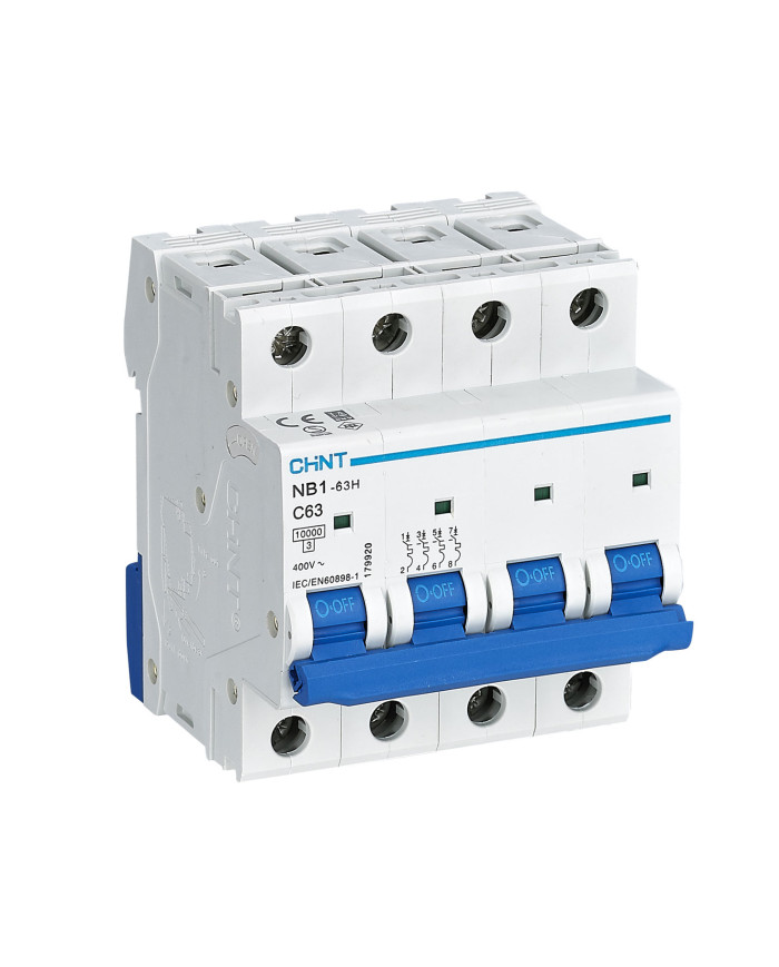 INTERRUTTORE MAGNETOTERMICO 4P 63A 10KA CURVA C