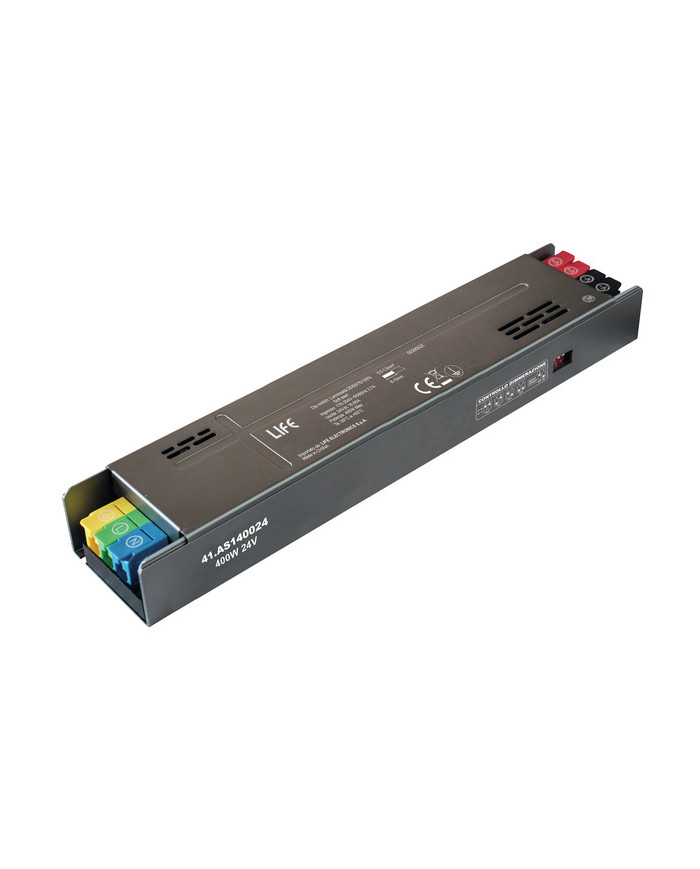 ALIMENTATORE METALLICO SLIM 24V 400W