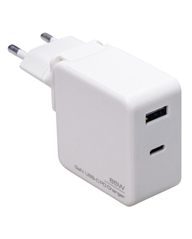 ALIMENTATORE SWITCHING 2 USB TIPO-C/TIPO-A 65W