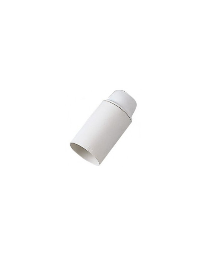 PORTALAMPADA IN PLASTICA E14 LISCIO BIANCO