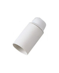 PORTALAMPADA IN PLASTICA E14 LISCIO BIANCO