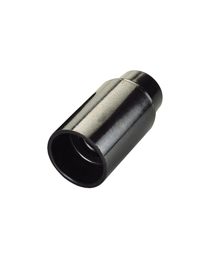 PORTALAMPADA IN PLASTICA E14 LISCIO NERO