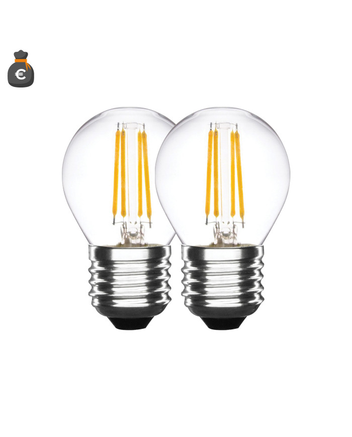 LAMPADA A LED FILAMENTO MINISFERA E27 4W 6000K