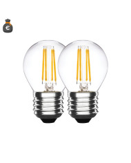 LAMPADA A LED FILAMENTO MINISFERA E27 4W 6000K