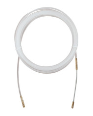 SONDA TIRACAVO NYLON  D.4MM 5MT BIANCO PUNTALE GUIDACURVE E TIRANTE SVITABILI ED INTERCAMBIABILI