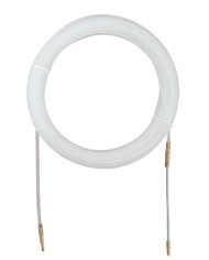 SONDA TIRACAVO NYLON  D.4MM 10MT BIANCO PUNTALE GUIDACURVE E TIRANTE SVITABILI ED INTERCAMBIABILI