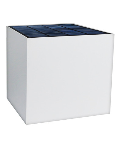 APPLIQUE A LED QUADRATO CON PANNELLO SOLARE 3000K