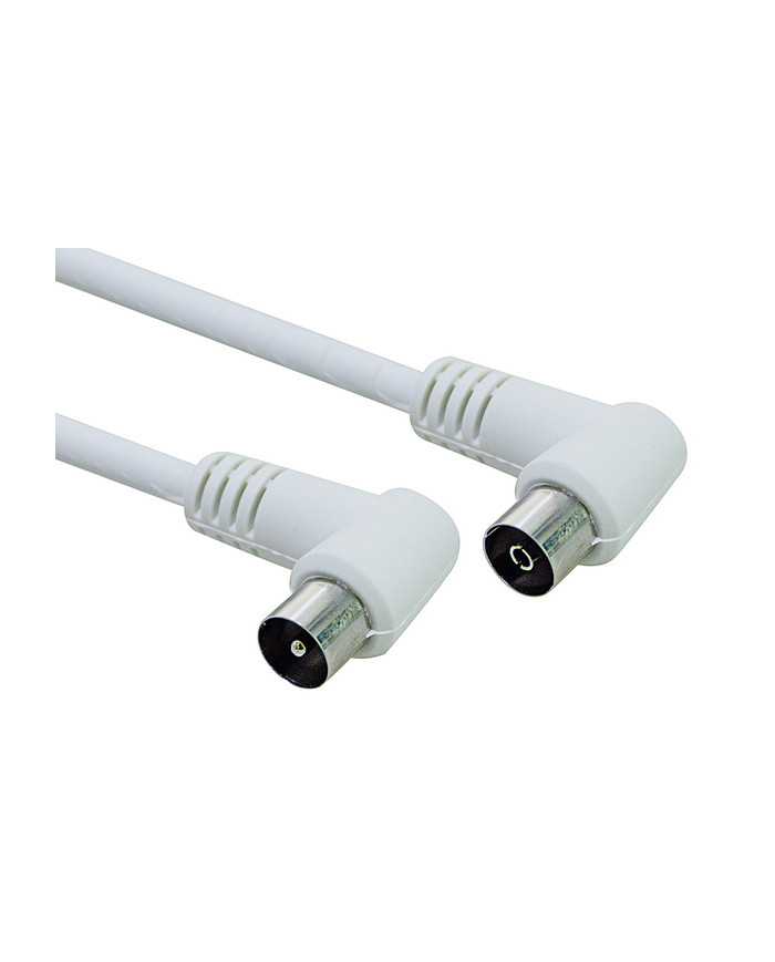 CAVO ANTENNA TV SPINA/PRESA A PIPA 2,5MT BIANCO