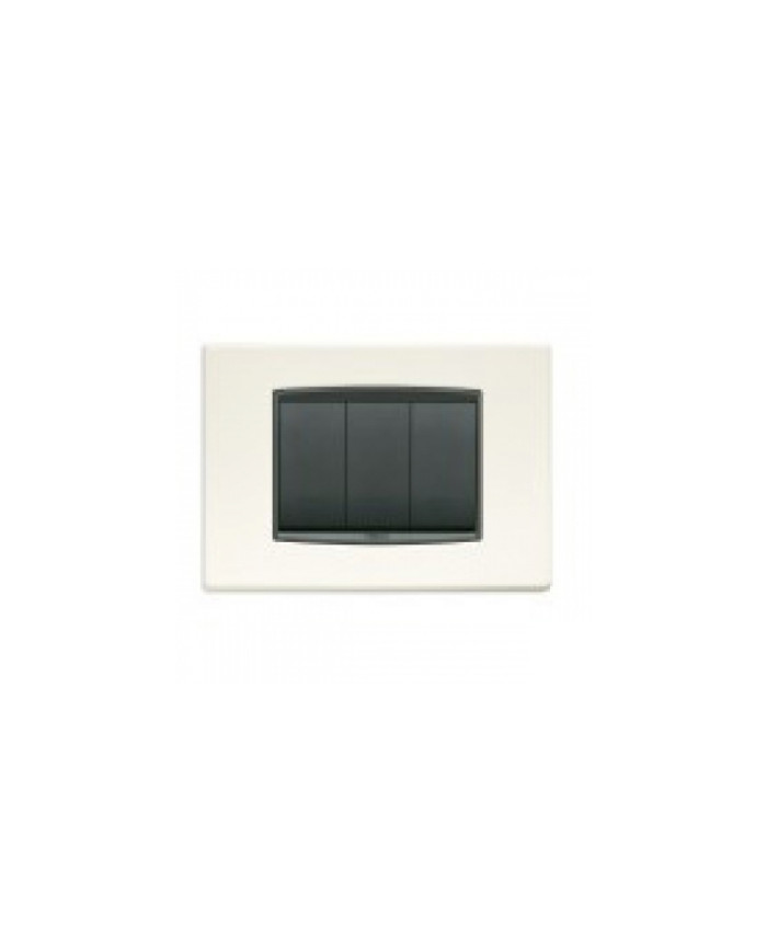 PLACCA CLASSIC 3 MODULI BIANCO ARTICO VIMAR EIKON