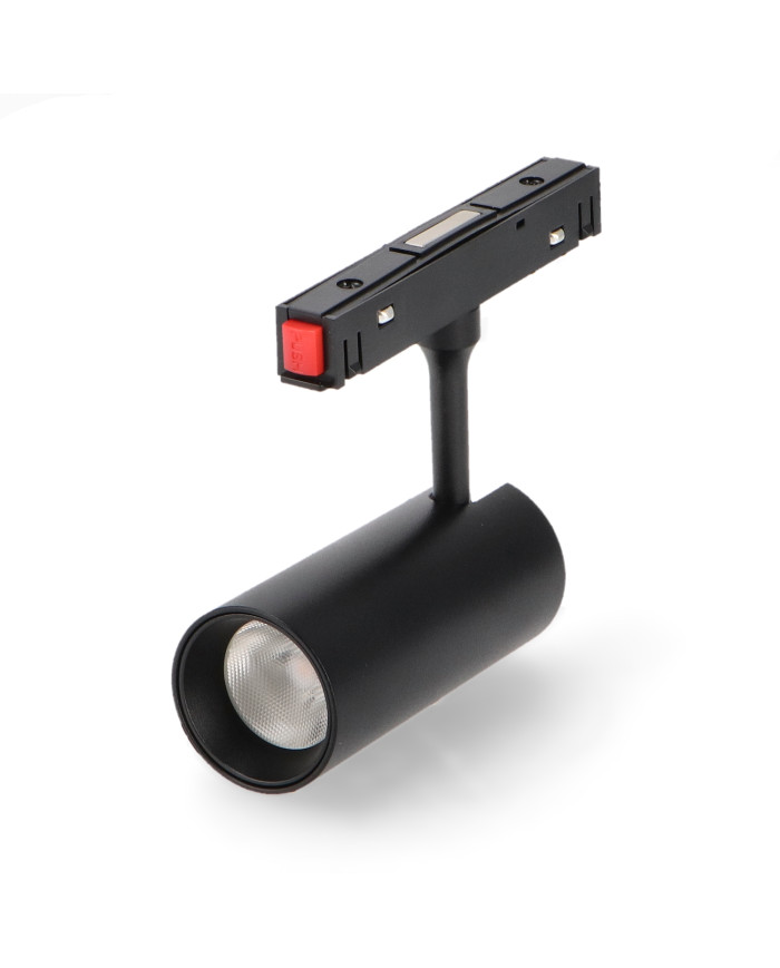 FARETTO LED 7W PER BINARIO MAGNETICO 16MM NERO