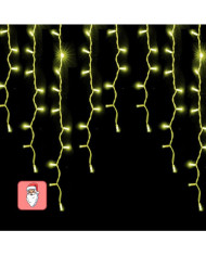 TENDA LED 228 LED 3X0,9MT LUCE CALDA IP44 EFFETTO FLASH PROLUNGABILE