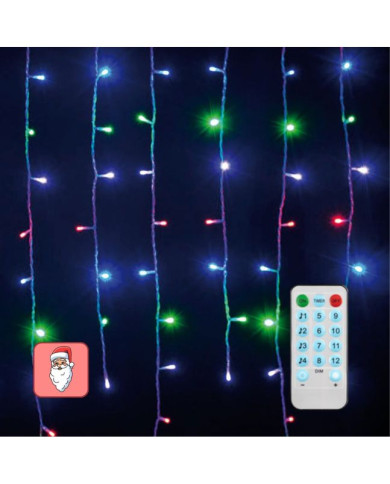 TENDA LED 480 LED 3X1,5 MT MULTICOLOR 8 GIOCHI