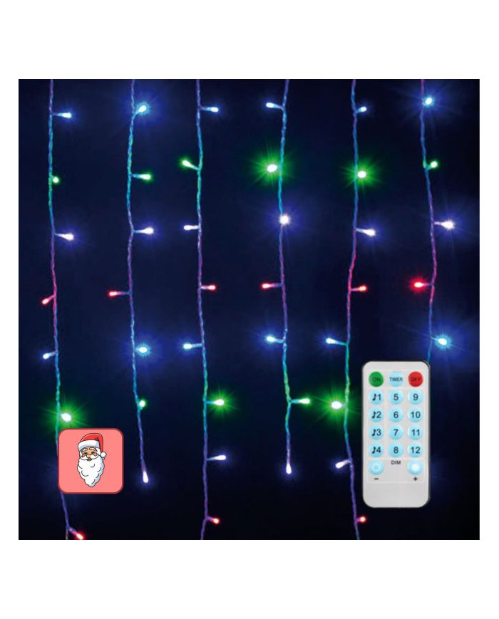 TENDA LED 480 LED 3X1,5 MT MULTICOLOR 8 GIOCHI