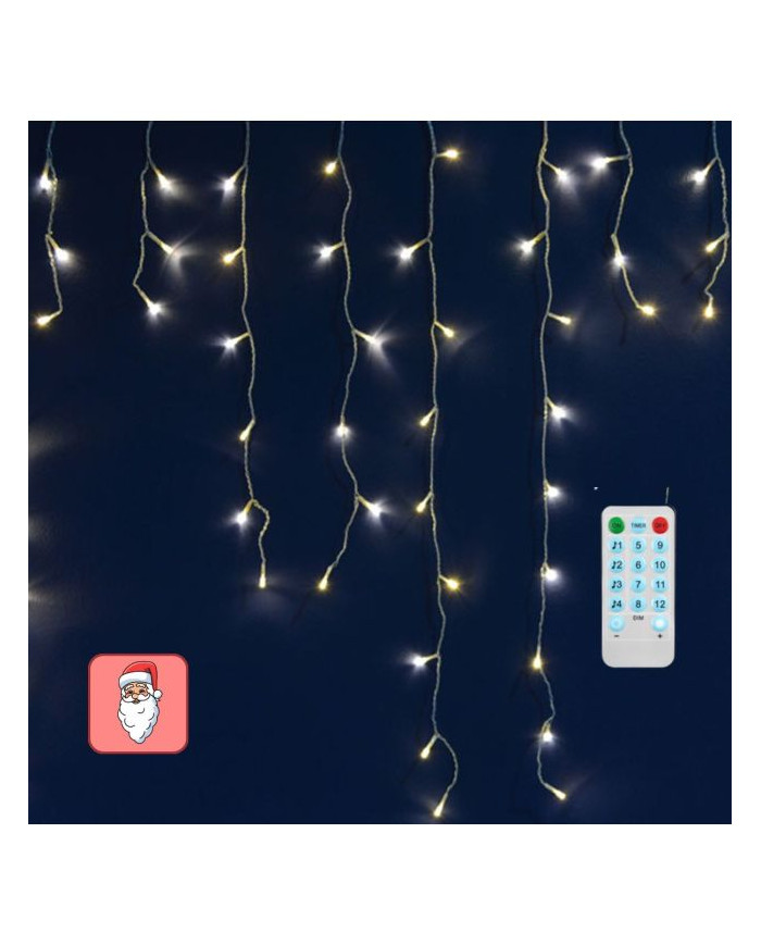 TENDA LED 480 LED 3X1,5 MT LUCE CALDA 8 GIOCHI