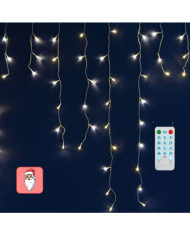 TENDA LED 480 LED 3X1,5 MT LUCE CALDA 8 GIOCHI CON TELECOMANDO