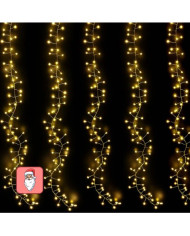 TENDA LED 560 LED 3X1MT LUCE CALDA EFFETTO PIOGGIA IP44