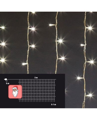 TENDA LED 192 LED 3X1 MT LUCE CALDA IP44