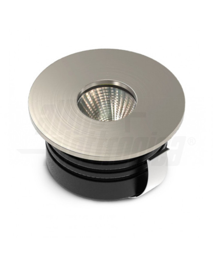 FARETTO LED DA INCASSO ROTONDO 5W 3000K SILVER