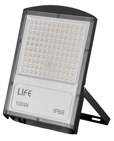 FARO LED GRIGIO 100W 4000K LUCE NATURALE IP66 F71