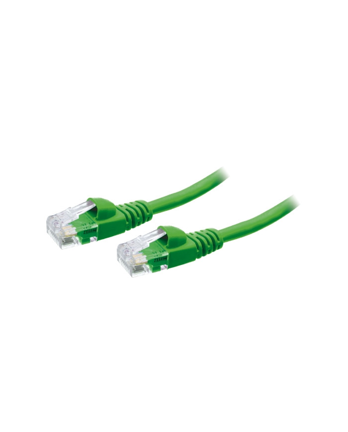 CAVO PATCH UTP CAT. 6 CON 2 SPINE RJ45 1MT VERDE
