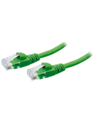 CAVO PATCH UTP CAT. 6 CON 2 SPINE RJ45 1MT VERDE