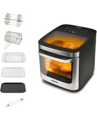 FRIGGITRICE ELETTRICA AD ARIA MULTIFUNZIONE 13LT 12 PROGRAMMI PREIMPOSTATI DISPLAY DIGITALE