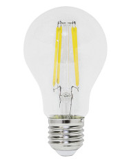 LAMPADA LED FILAMENTO TRASPARENTE E27 8,5W 4000K