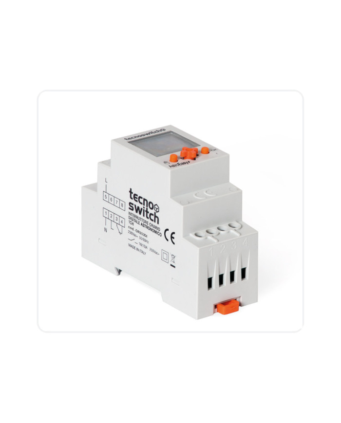 INTERRUTTORE ORARIO DIGITALE ASTRONOMICO 230V