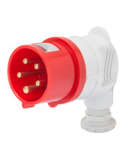 SPINA ELETTRICA INDUSTRIALE A PIPA 16A 3P+N+T 380-415V 50/60HZ  ROSSO 6H CABLAGGIO A VITE