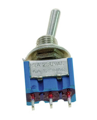 DEVIATORE MINIATURA 6A 125VAC ON-ON A LEVETTA