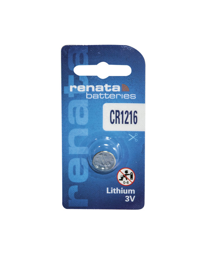 BATTERIA BOTTONE LITIO CR1216 3V RENATA