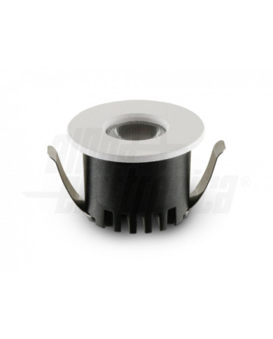 FARETTO LED DA INCASSO TONDO 3W 3000K BIANCO