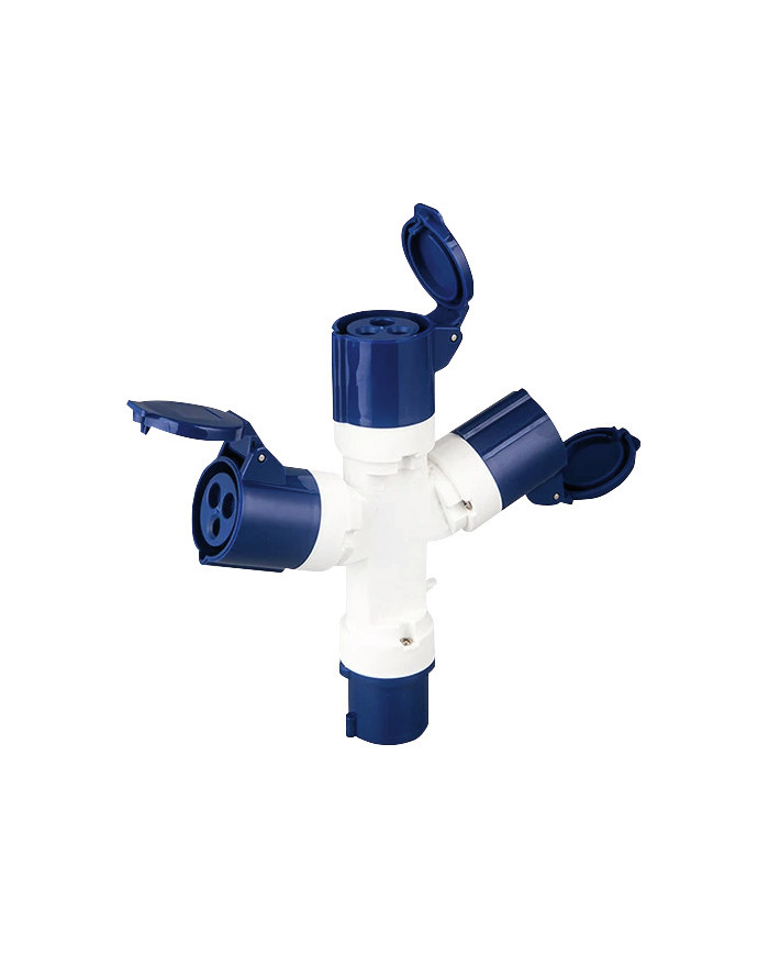 ADATTATORE INDUSTRIALE 3 USCITE IP67-SPINA 16A