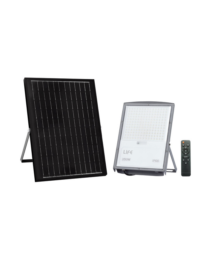 FARO A LED CON PANNELLO SOLARE 20W 4000K