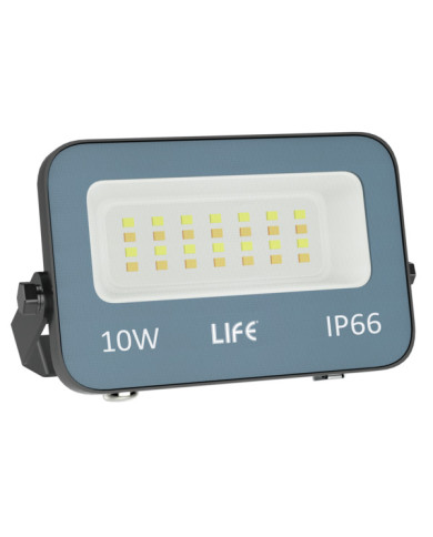 FARO LED GRIGIO 10W IP66 TRICOLOR 3000/4000/6500K