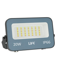 FARO LED GRIGIO 20W IP66 TRICOLOR 3000/4000/6500K