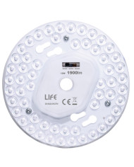 MODULO LED 18W 4000K° 1900LM CON MAGNETE 130MM TRICOLOR 3000K/4000K/6500K